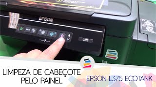 Tutorial  Limpeza do Cabeçote na EPSON L375 L395 EcoTank pelo Painel  SULINK [upl. by Neetsuj723]