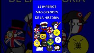 15 Imperios más Grandes de la Historia  Historia en Mapas Shorts [upl. by Devona460]