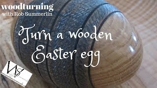 woodturning  105 textured Easter egg [upl. by Arodasi570]