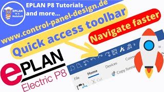 EPLAN quick access toolbar 🚀 Navigate faster in EPLAN and use it for standard tasks [upl. by Bred]