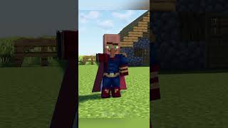 Minecraft Villager Homelander VS Iron Golem minecraft minecraftmemes villager [upl. by Fanny]