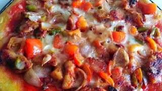 পিজ্জা রেসিপিpizza recipe  without east without oven pizza recipe Bangla rannabangla recipe [upl. by Cire]