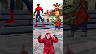 Spiderman  Freddy FazBear And Zombie  Cartoon animation [upl. by Ezitram]