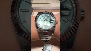 Rolex SkyDweller  Mint Green watch rolex luxurywatches [upl. by Dianuj]