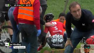 74th Danilith Nokere Koerse 1 HC Highlights to much Crashes [upl. by Eatnoid]