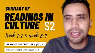 Summary of Readings in Culture s2  University Ibn Zohr Ait MelloulAgadir [upl. by Nera]