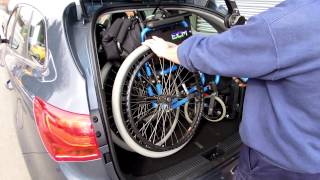 40kg Hoist lifting a Manual Folding Wheelchair [upl. by Monroe]