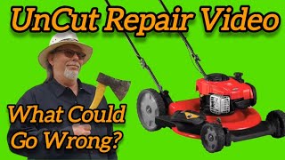 Troybilt Push Mower Wont Start  Troubleshooting And Fixes Plastic Carburetor [upl. by Neelyaj]