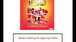 SANAY KAPILING KA NGAYONG PASKO  Aegis Lyric Video OPM Christmas [upl. by Nivart247]