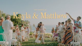 Uluwatu Surf Villas Wedding Video  Kayla amp Matt  Leura Film Bali Singapore Wedding Cinematography [upl. by Fanestil]