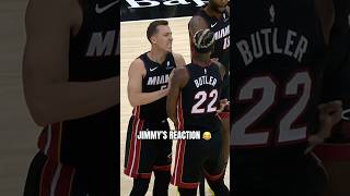 Duncan Robinson shoved Jimmy Butler a little too hard 😅 [upl. by Ecinrev65]