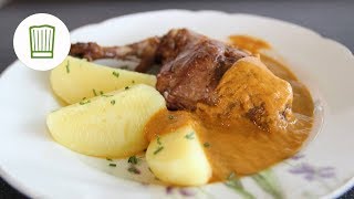 Kaninchenbraten Wedauer Art  Chefkochde [upl. by Leda]