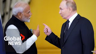 Modi tells Putin War cannot solve Ukraine crisis death of children quotpainfulquot [upl. by Colby]