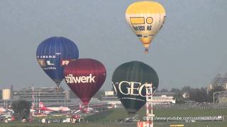 Und nach dem ganzen Stress Start der Heißluftballons am Hamburger Flughafen FullHD [upl. by Nwahsyd882]