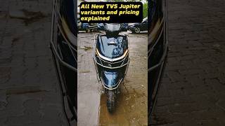 TVS Jupiter variant wise pricing explained in 60 seconds tvsjupiter2024 scooters tvs shorts [upl. by Retnyw937]