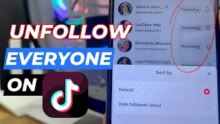 How to Unfollow Everyone on Tiktok at Once [upl. by Junia]