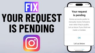 FIXED Your Request Is Pending Error on Instagram [upl. by Azrim]