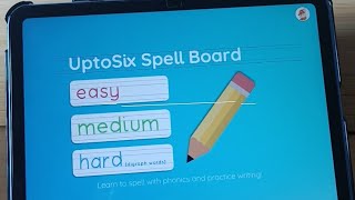 Spelling with Phonics with the UptoSix Spell Board App [upl. by Malley957]