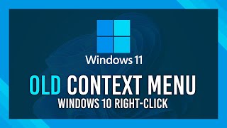 Classic Context Menu in Windows 11  Simple Guide [upl. by Erodisi718]