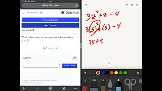 Preassessment Algebra 1 Delta Math Q32 [upl. by Savell278]