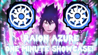 RAION AZURE 1 MINUTE SHOWCASE  Shindo Life [upl. by Ettenil]