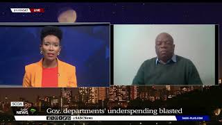 Gov Departments  Concerns around underspending and bigger implications Dr Tim Maake [upl. by Terris509]