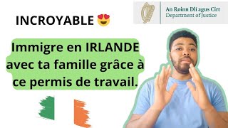 IRLANDE 2024 🇮🇪 Comment immigrer avec toute ta famille grâce à ce permis de travail [upl. by Neenwahs]