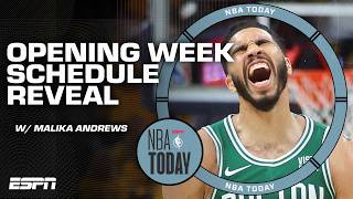 NBA OPENING WEEK SCHEDULE REVEALED 👀 Celtics raise the banner new Clippers arena amp MORE  NBA Today [upl. by Roderica]