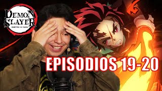 DEMON SLAYER TEMPORADA 1 EP 19 Y 20 REACCIÓN│DIOS DEL FUEGO 🔥 [upl. by Sitoel]