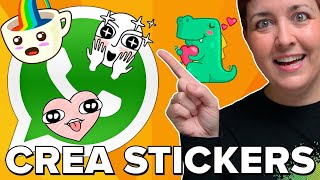 Los MEJORES STICKERS ANIMADOS para WhatsApp MUY fácil [upl. by Arual]