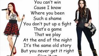 victorious give it up lyrics [upl. by Plate]