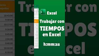 Calcular horas EXTRAS y Tiempos en Excel [upl. by Meuser]