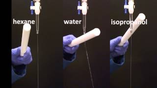 charged rod vs hexanewaterisopropanol [upl. by Darlleen]