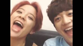 INSTAVID Amber instagram update  llama song with Minho 140719 [upl. by Schiff]