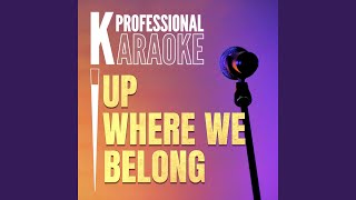 Up Where We Belong Karaoke Version [upl. by Neddy]