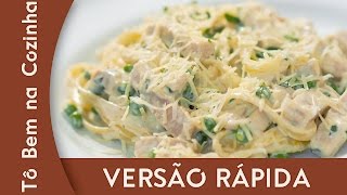 MACARRÃO PARISIENSE Versão Rápida  Receita de fettuccine parisiense [upl. by Almena]