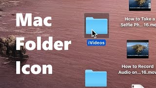 How to Change Folder Icon Picture MacBook [upl. by Denten]