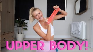 15 Minute NO REPEAT Mini Resistance Band Upper Body Workout [upl. by Doran]