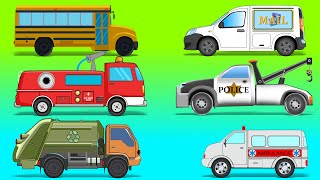 Community Vehicles  Cars And Trucks For Kids [upl. by Rolecnahc]