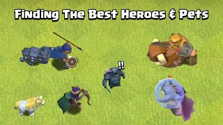 Every Level Heroes amp Pets VS Every Level PEKKA  Clash of Clans [upl. by Llevron459]