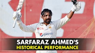 Memorable Performance 🙌 Sarfaraz Ahmeds Fine Run against New Zealand in Karachi [upl. by Yatnahc907]