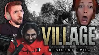 Twitch Jumpscares Compilation Resident Evil Village Funny Moments Streamers [upl. by Dolly907]