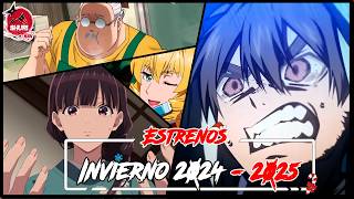 ESTRENOS ANIME imperdibles temporada INVIERNO 2025 [upl. by Enitsuj]