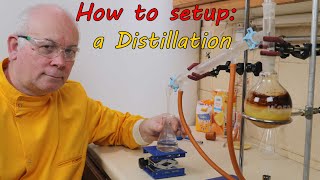 demonstrating how to set up a simple distillation apparatus [upl. by Ja285]