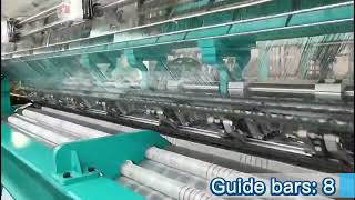 3 19 High speed fishing nets EL raschel warp knitting machine [upl. by Enaxor]