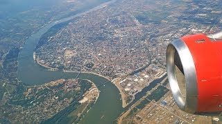 Landing at Belgrade Airport  AirSerbia Airbus A319100 [upl. by Marten]