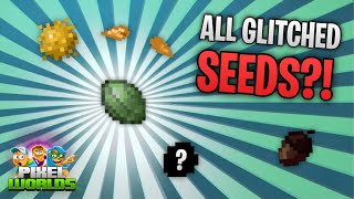 ALL GLITCHED SEEDS FROM THE MOST COMMON TO THE RAREST  Pixel Worlds [upl. by Twitt422]