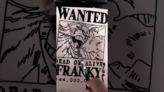 Drawing Frankys ￼wanted poster franky onepiece art wanted [upl. by Xilef13]