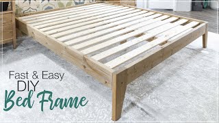 DIY King Platform Bed Frame [upl. by Tuddor]