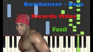 Basshunter  DotA  Ricardo Milos Song  Piano Tutorial [upl. by Oiramaj]